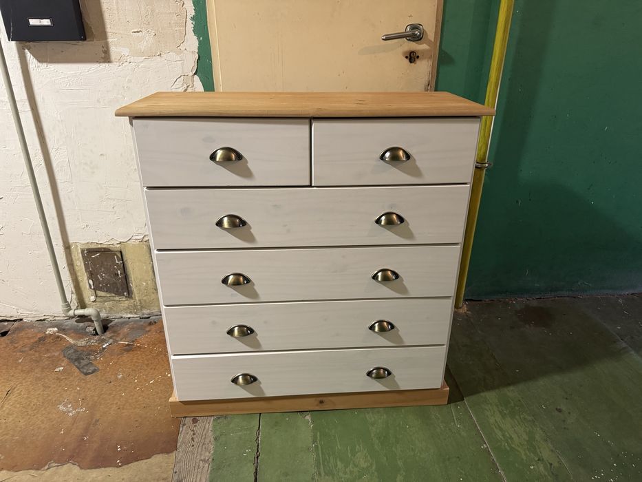 Komoda drewniana 6 szuflad
