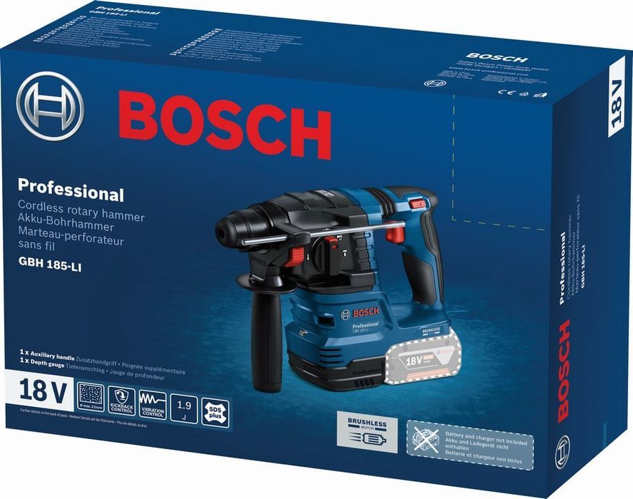 Młot Udarowy Obrotowy Akumulatorowy Sds+ Gbh 185-Li 0*Ah Bosch