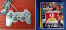Comando PS 1 - Playstation 1 e Jogo Victory Boxing 2 - vintage