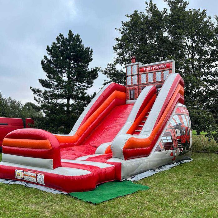 Dmuchańce zjeżdżalnia STRAŻ , SAFARII, dmuchany Plac zabaw Piana Party