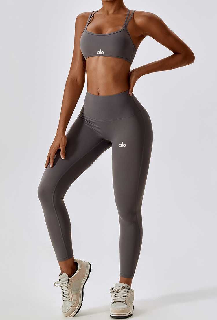 Топ Alo Yoga Fitness Bra Grey px09-GY