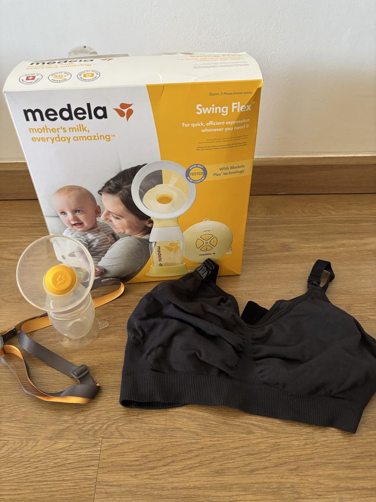 Bomba Amamentação Tira Leite Medela Swing Flex oferta coletor leite