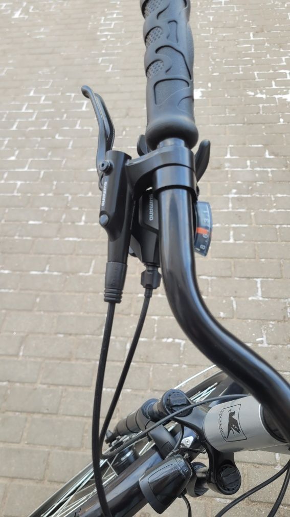 Rower trekkingowy Romet Wagant 19" hydraulika napęd 3x8