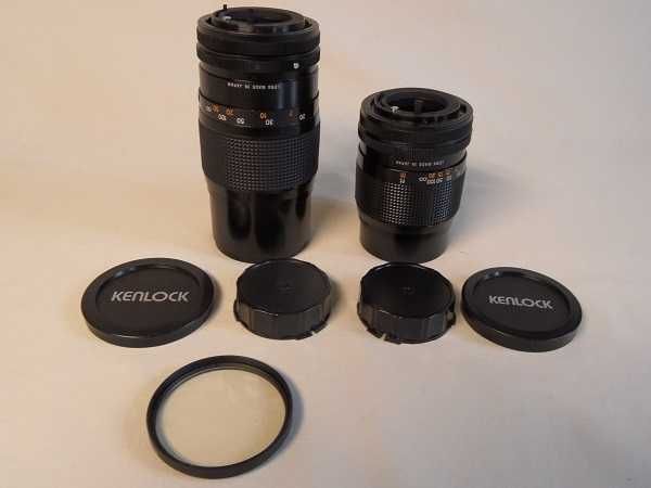 2 obiektywy KENLOCK stało ogniskowe 135 i 200 mm bagnet canon