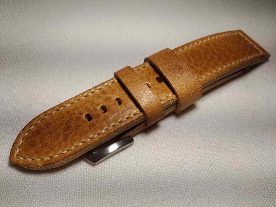 Pasek skórzany do zegarka 22 mm - skóra full grain