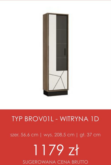 Witryna Brolo Meble Wójcik