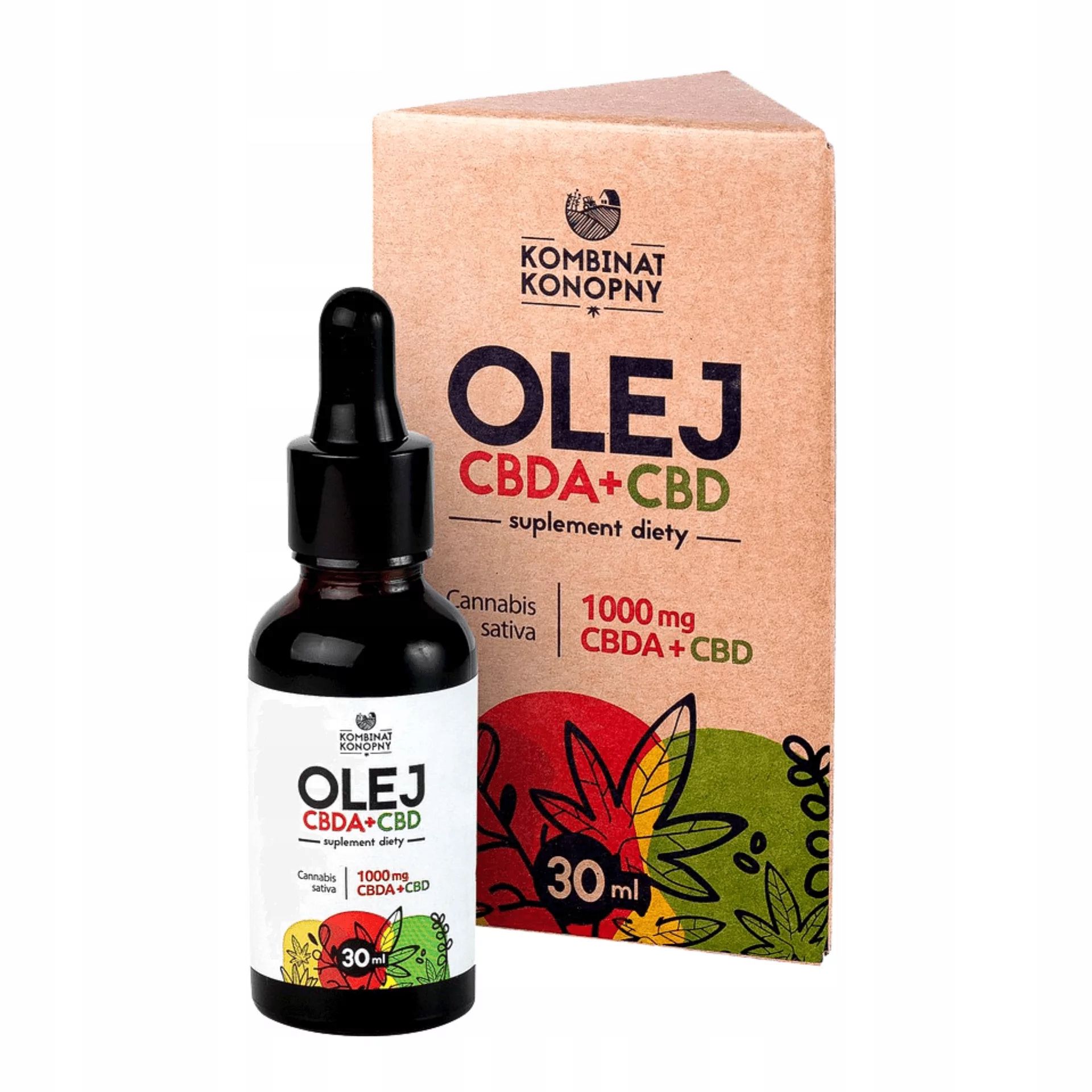 OLEJEK OLEJ CBD + CBDA RAW 1000mg Kombinat Konopny