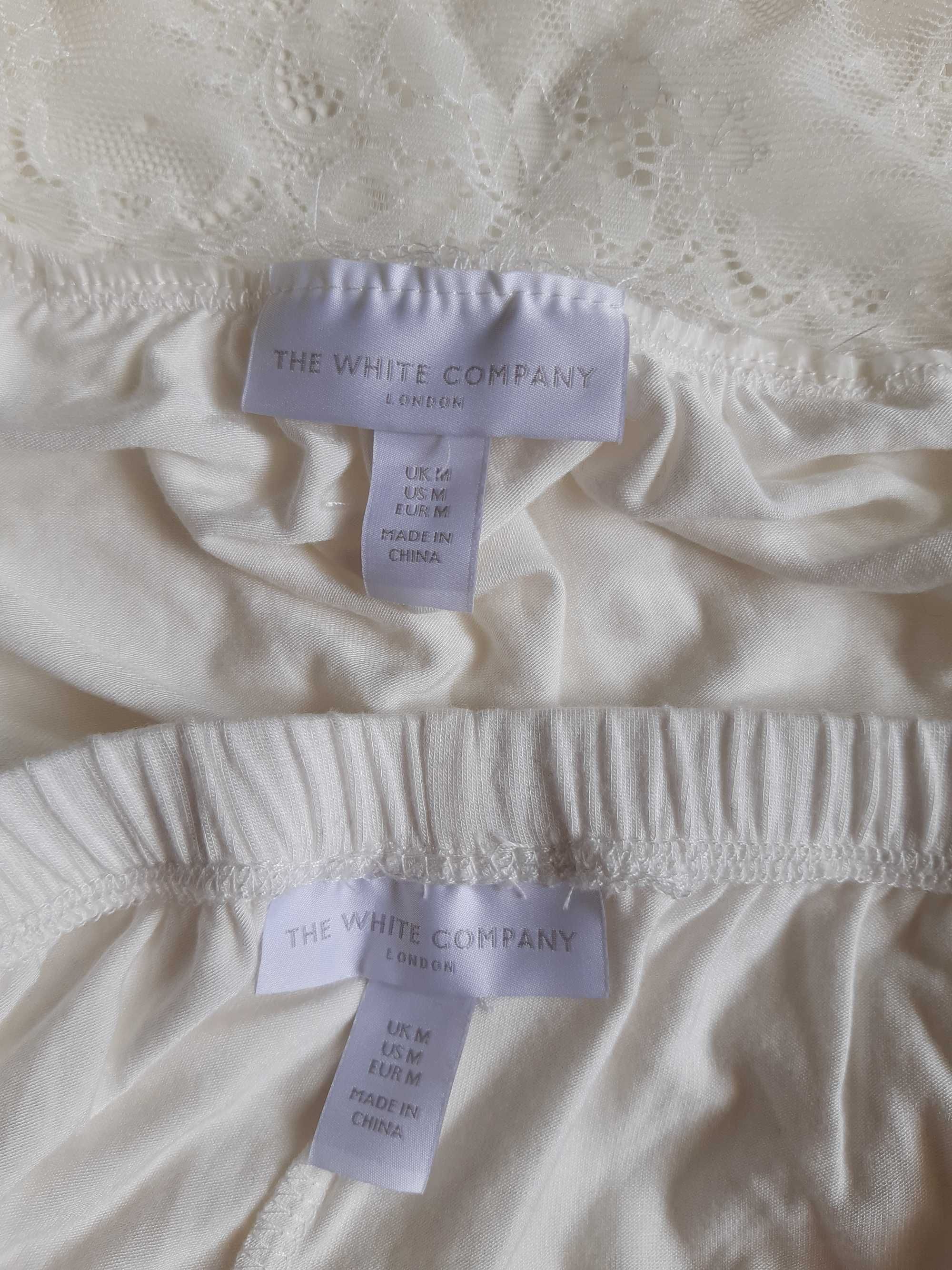 Пижама - майка и штаны со вставками гипюра the white company