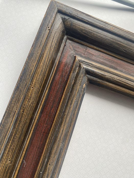 Stara drewniana rama vintage – wykonana w Meksyku