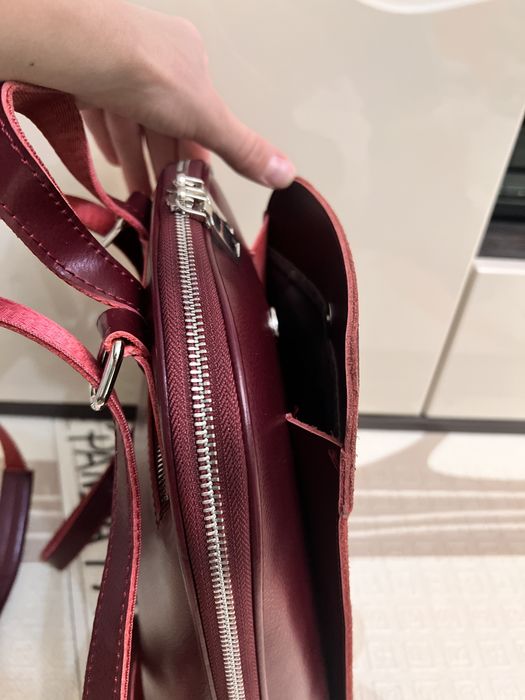 Шкіряний жіночий рюкзак сумка