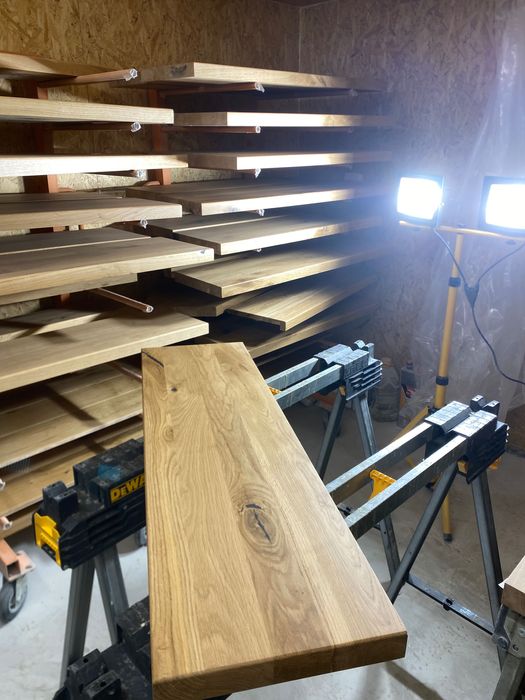 Schody  Stopnie Trepy Parapety Klejonka  Blaty Dębowe Rustykalne