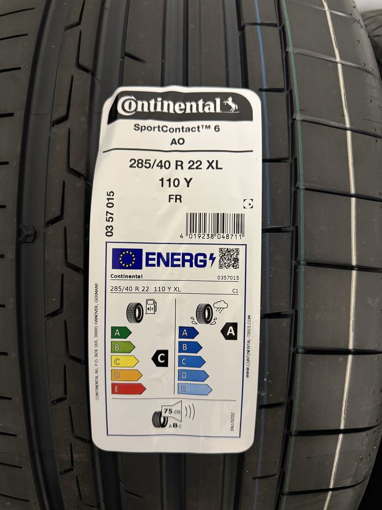 Komplet Opon Continental SportContact6 285/40/22 XL 110Y A0