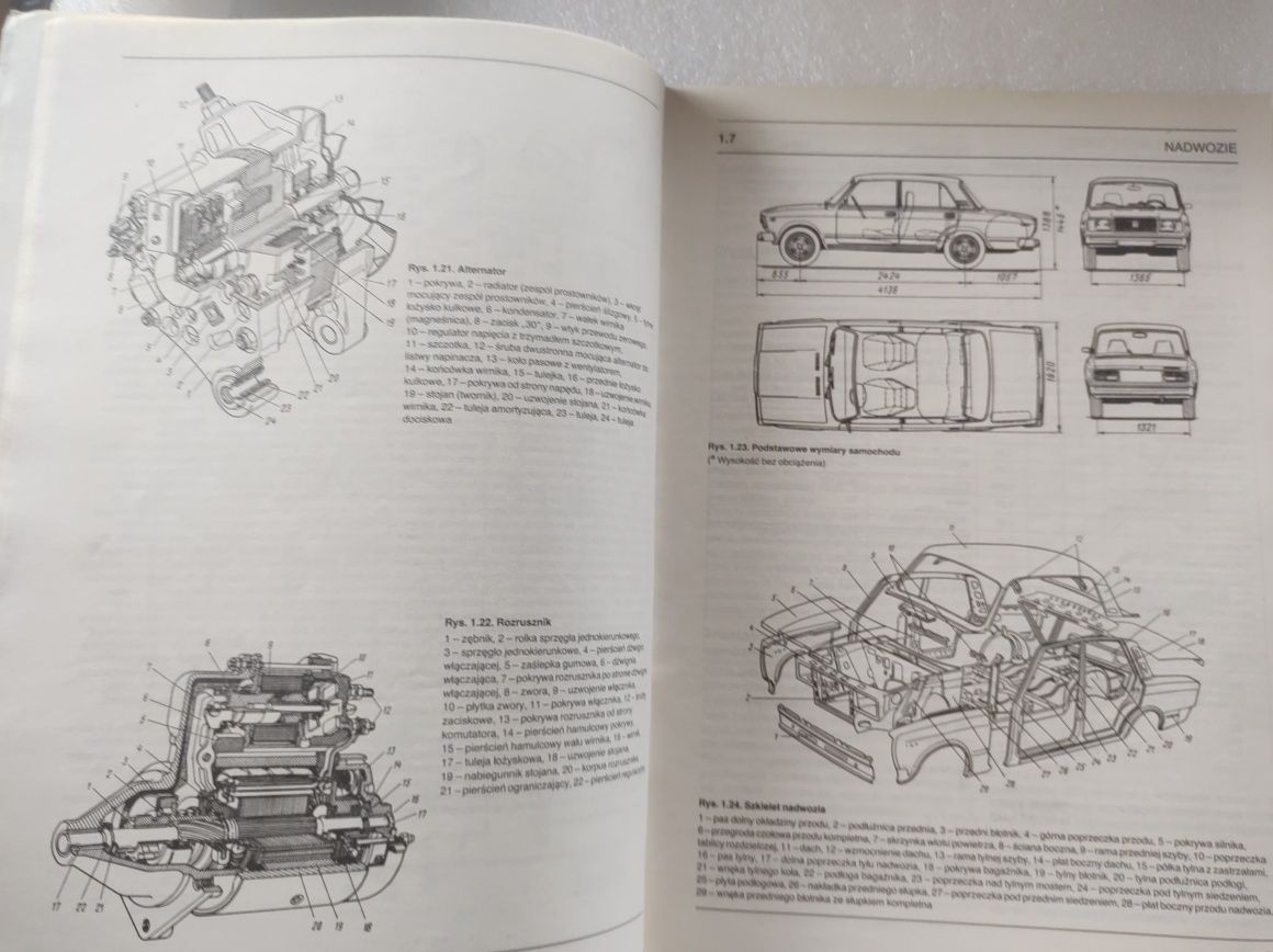 Książka sam naprawiam samochód Lada -Waz 21072