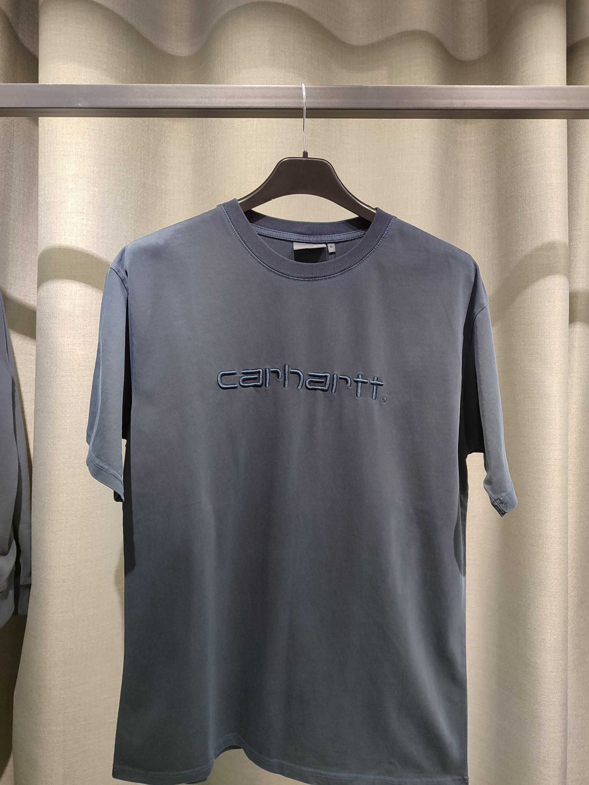 Футболка CARHARTT WIP Script T-shirt Washed Navy