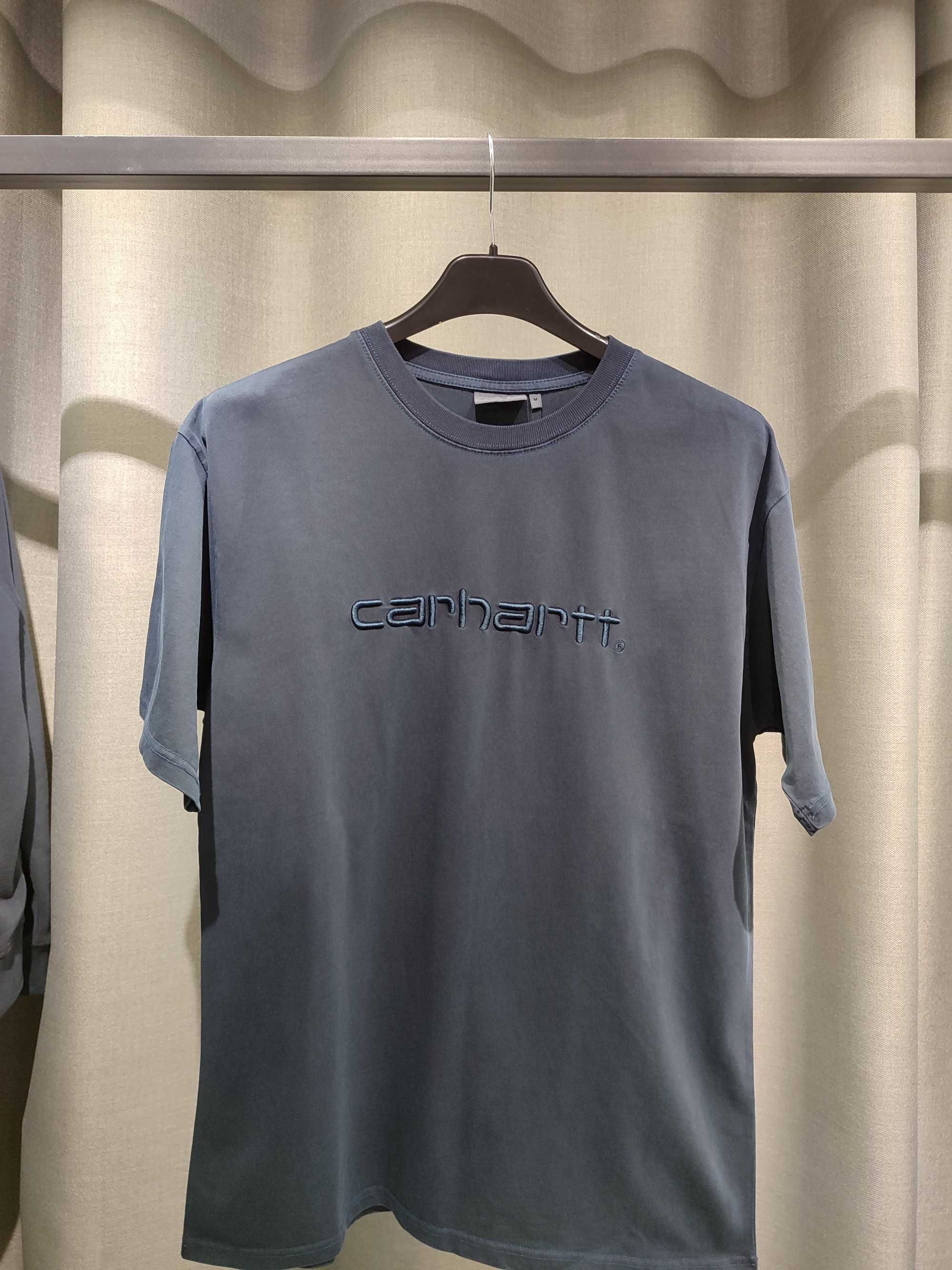Футболка CARHARTT WIP Script T-shirt Washed Navy