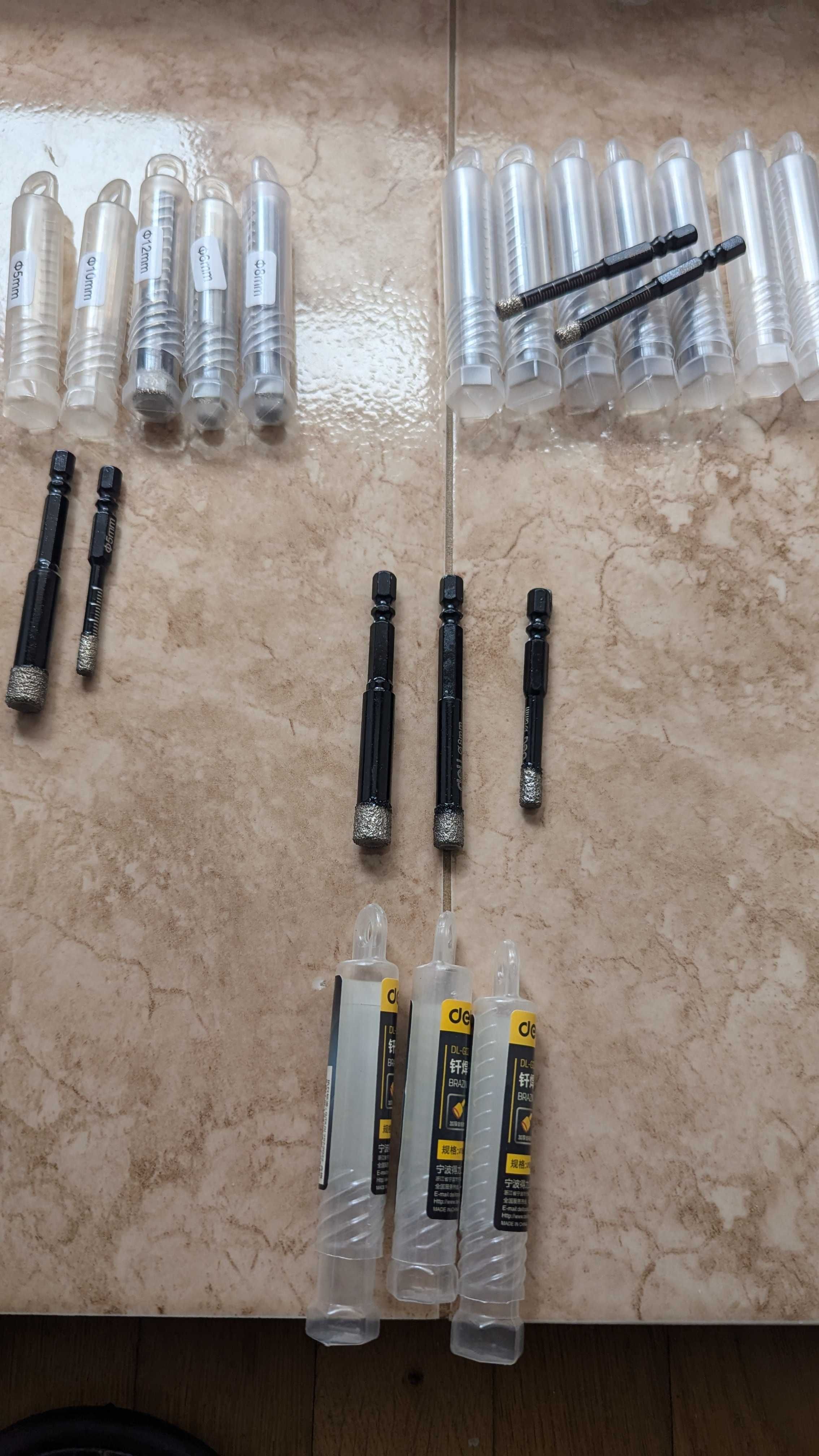 Коронки алмазні по керамограніту  різьба М14 та 5/8-11