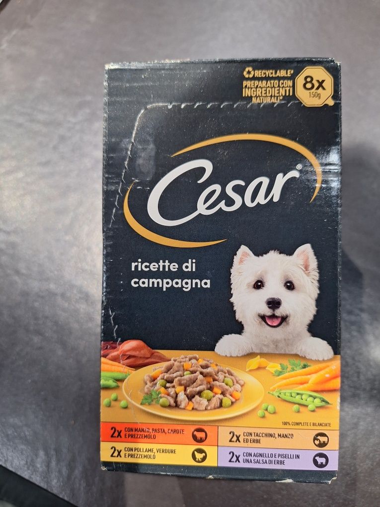 Mokra karma Cesar dla psów 8x150g różne smaki duża ilość.