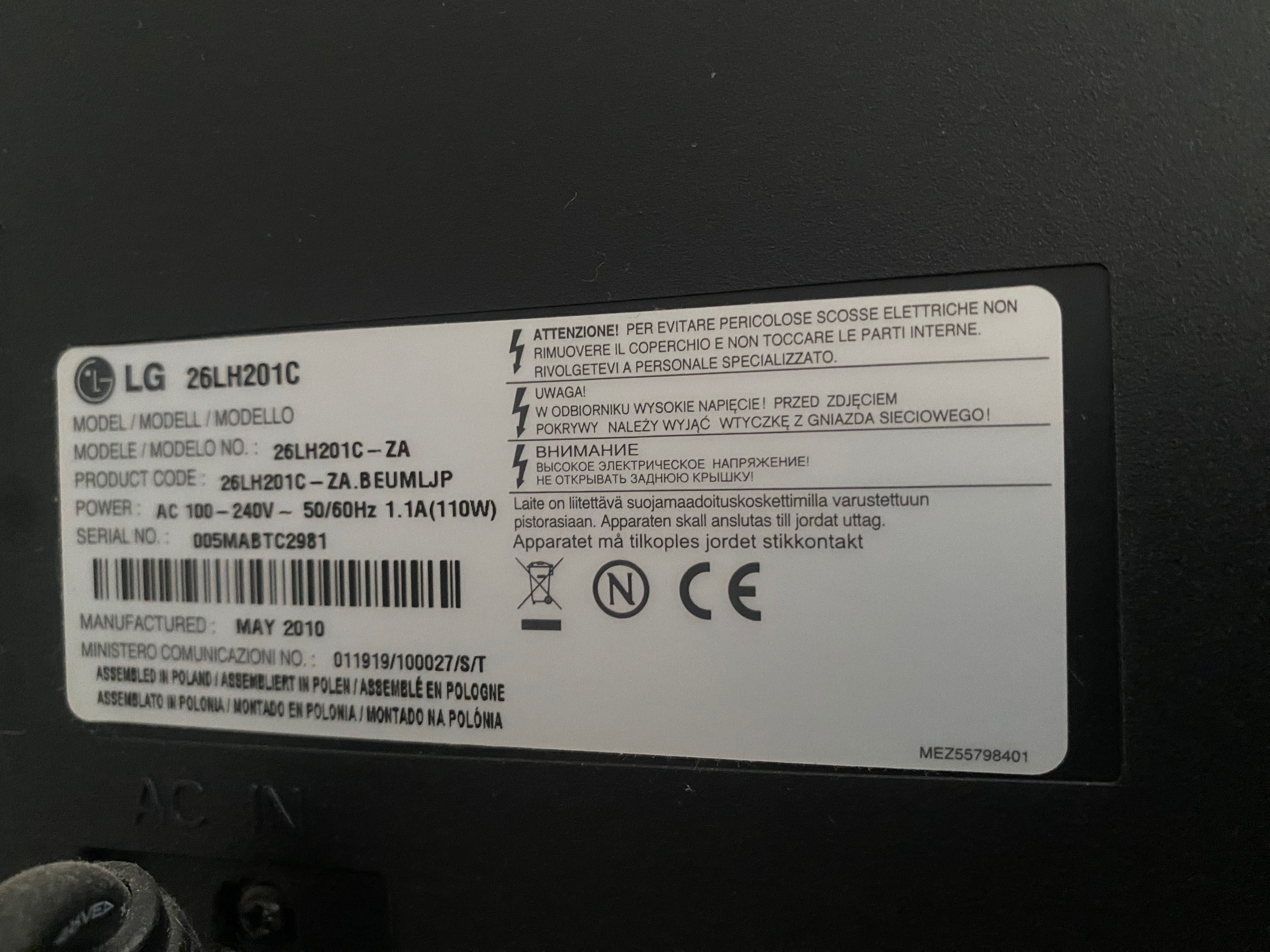 Televisão lg em perfeitas condições 32pl