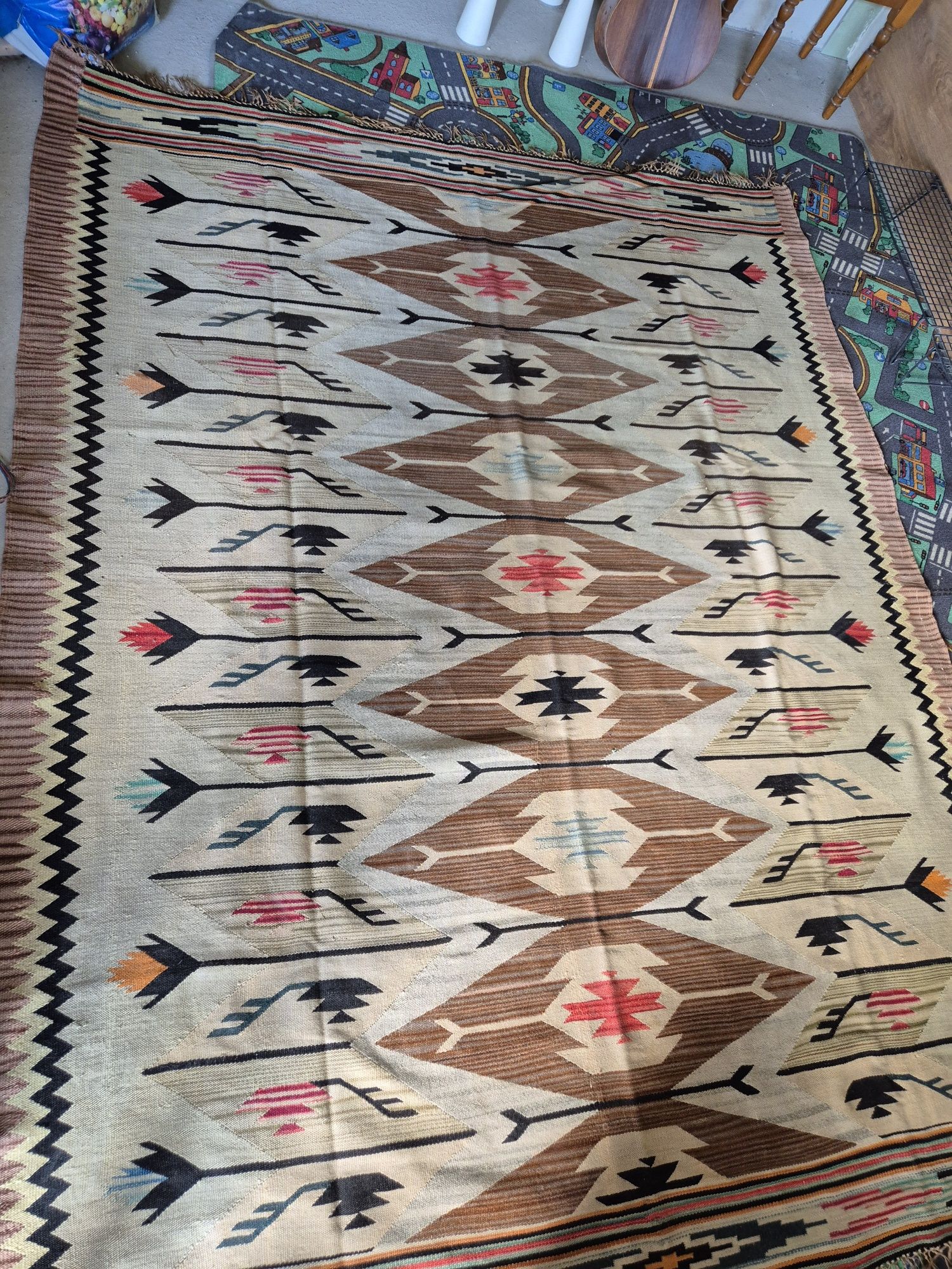 Kilim vintage Cepelia Dywan na ścianę XXL