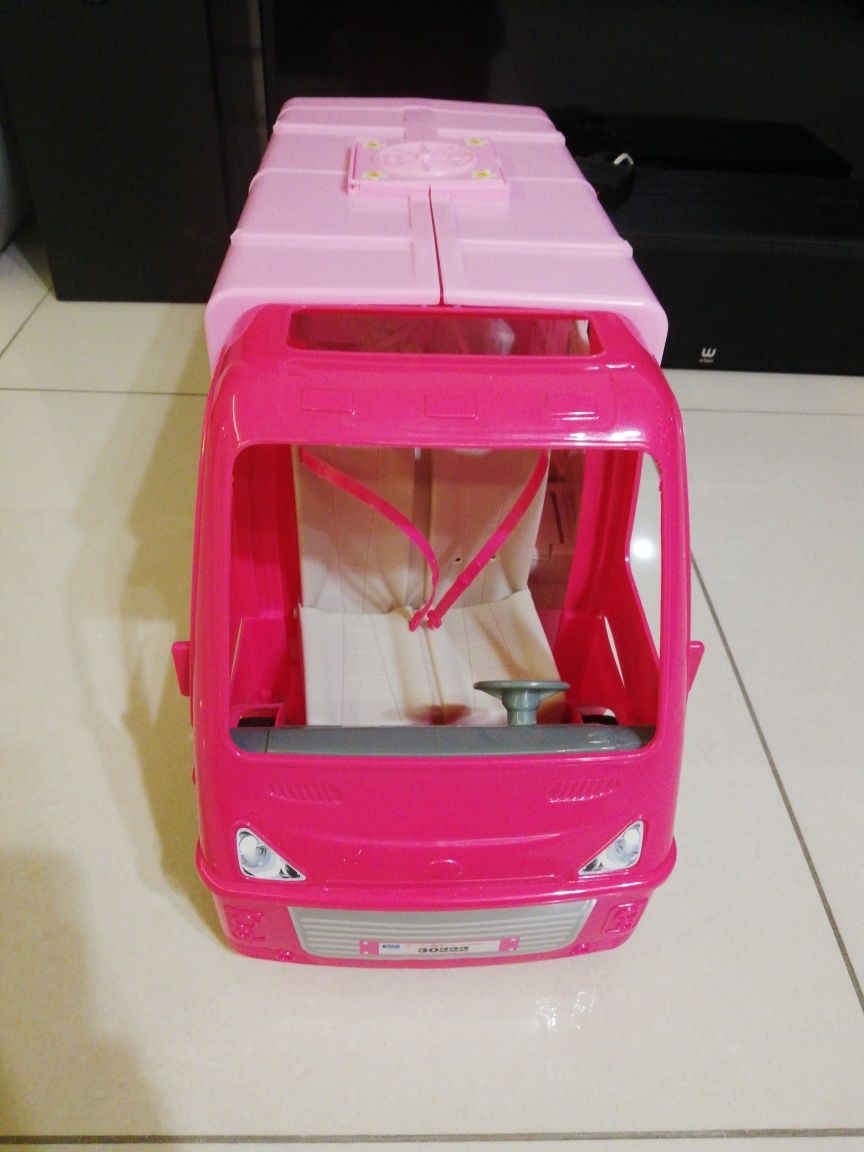 Kamper dla lalek jak Barbie różowy one two fun
