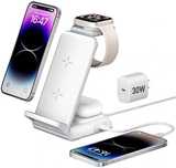 Stacja ładująca 4 w 1 do Apple Watch i iPhone 15, składana
