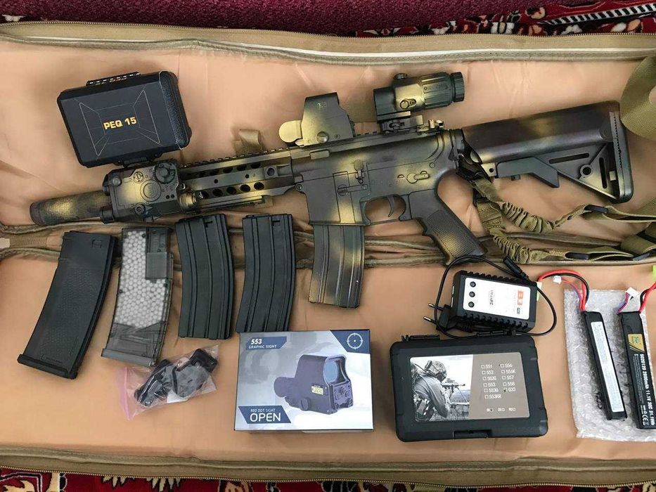 Дитяча штурмова гвинтівка SA-F01 FLEX - Black [Specna Arms]