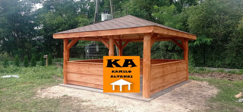 Altanka z bala Altana Altanki Altany Ogrodowa