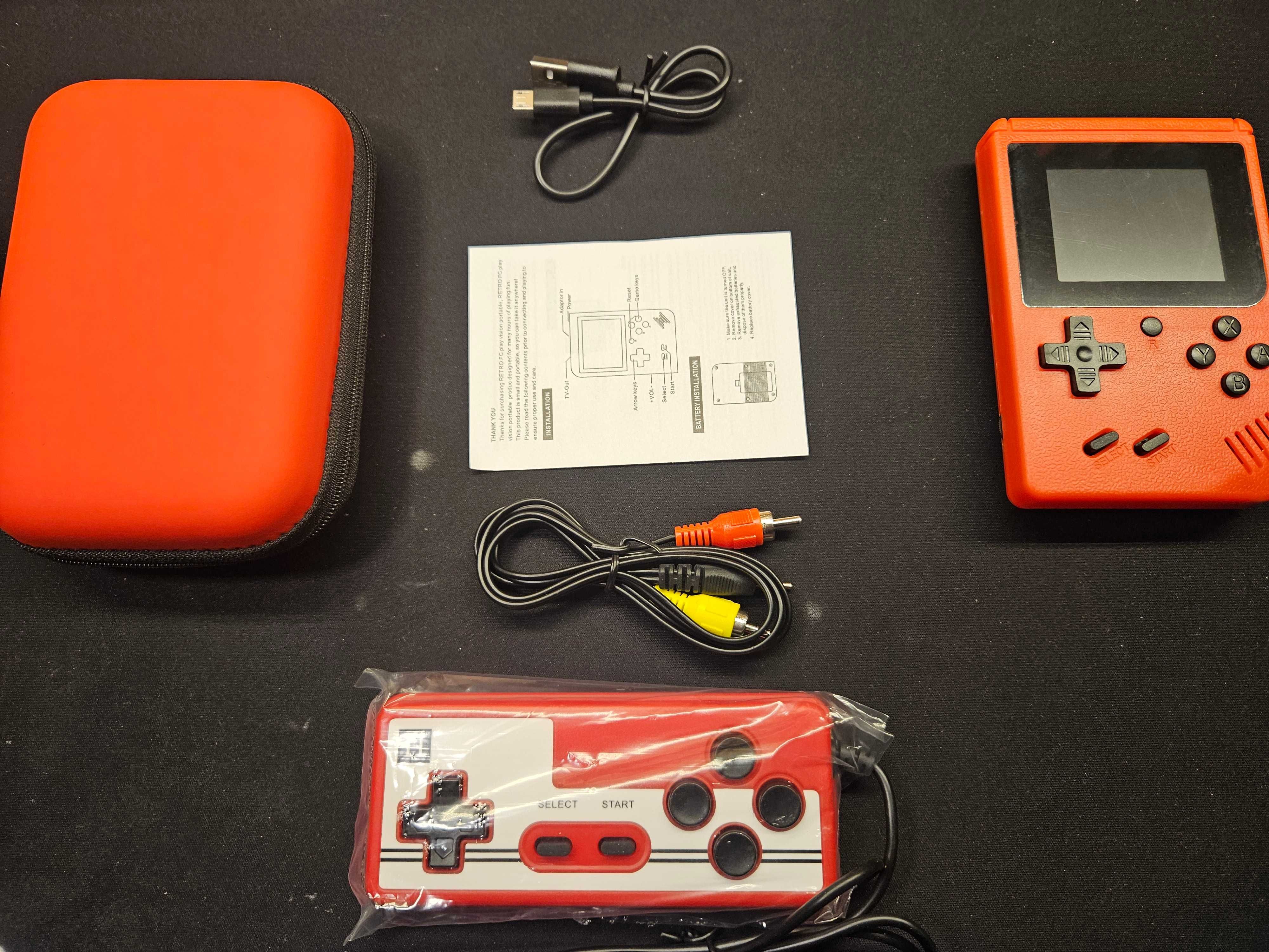 Consola Retro 400 jogos + bolsa + comando + cabo tv