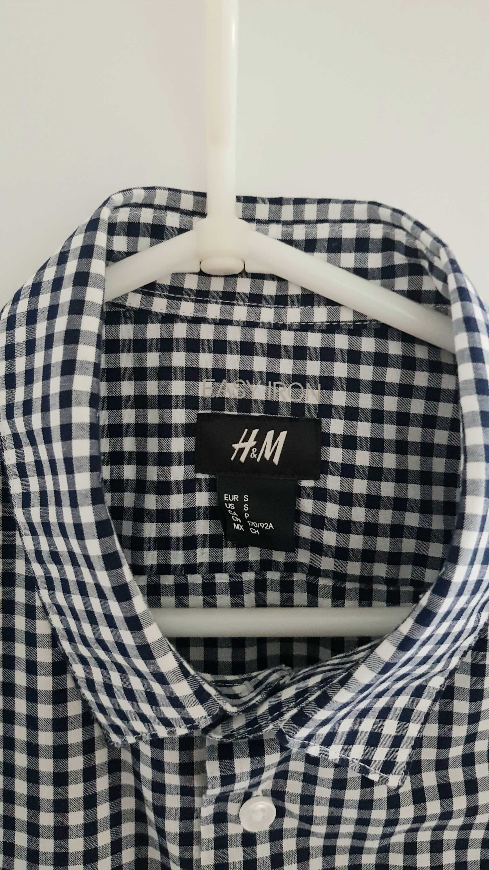 Koszula męska | krótki rękaw | H&M | rozmiar S