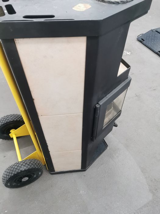 Piecyk piec koza 9KW duży owalny PrEmIuM  dom garaż domek letniskowy
