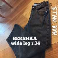 Bershka wide leg r.34 stan BDB