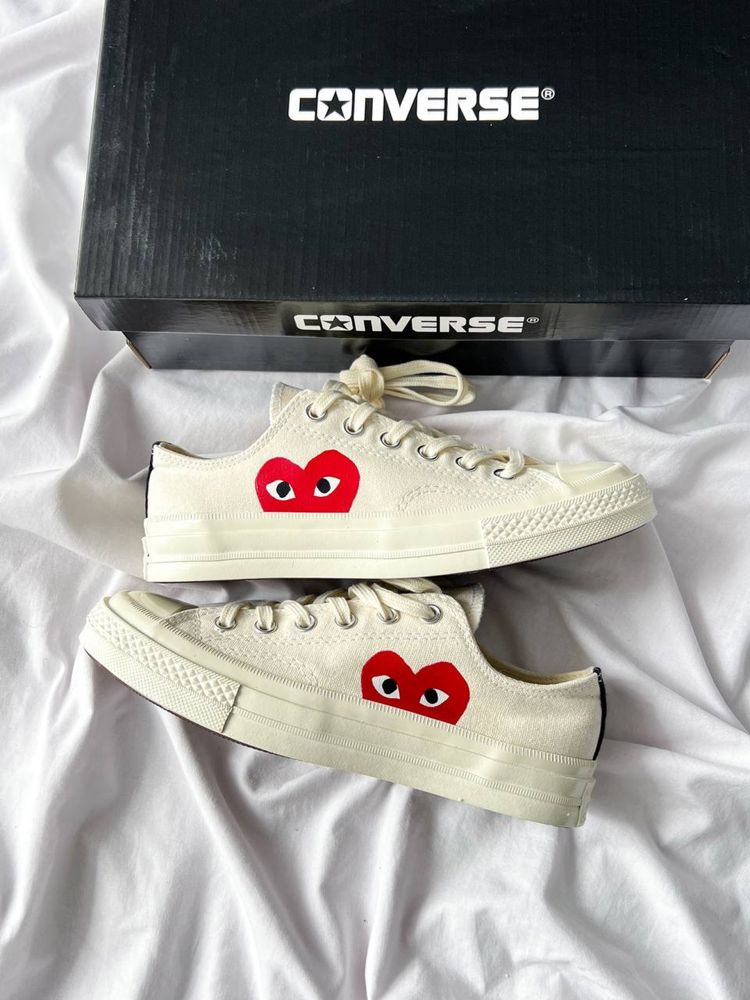 Кросівки Жіночі Garcons Play x Converse Low White 36-41