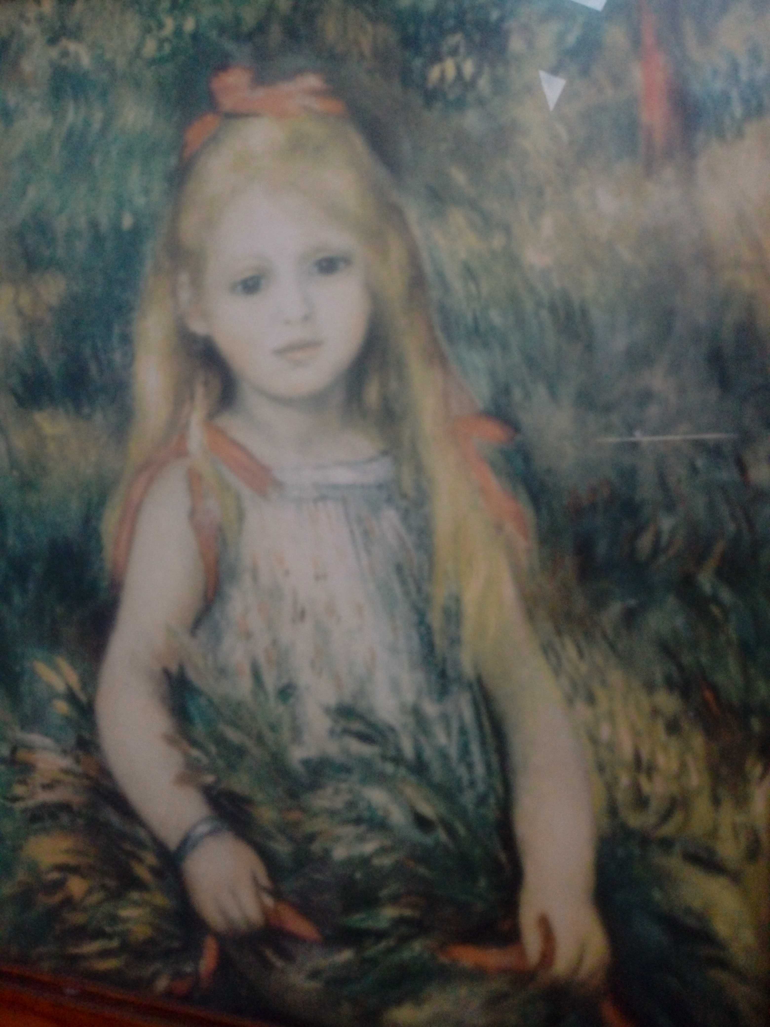 Obraz obrazek Young girl with sheaf Auguste Renoir w ramce 22,5 x 26,5