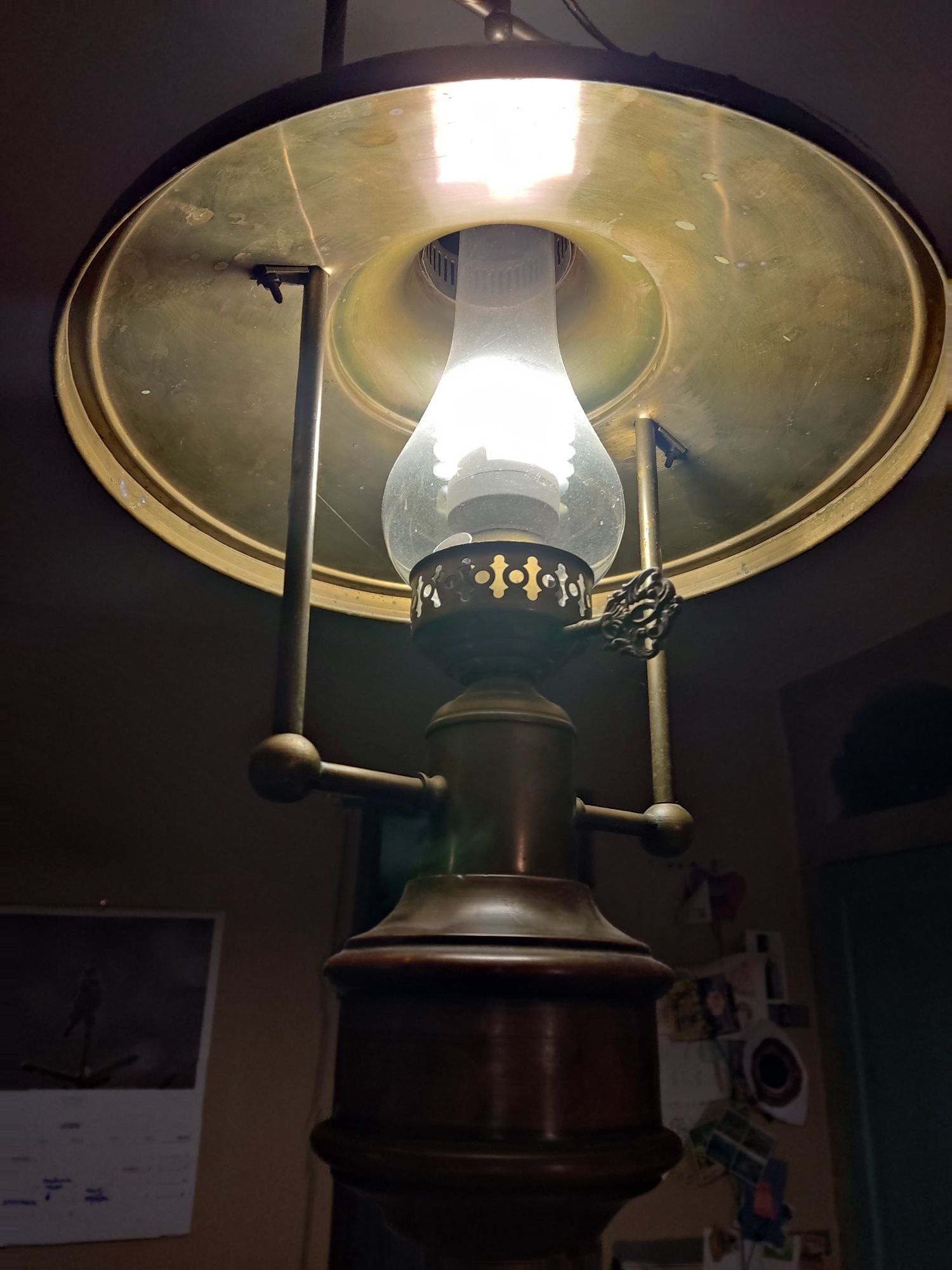 Lampa retro wisząca stara lampa antyk