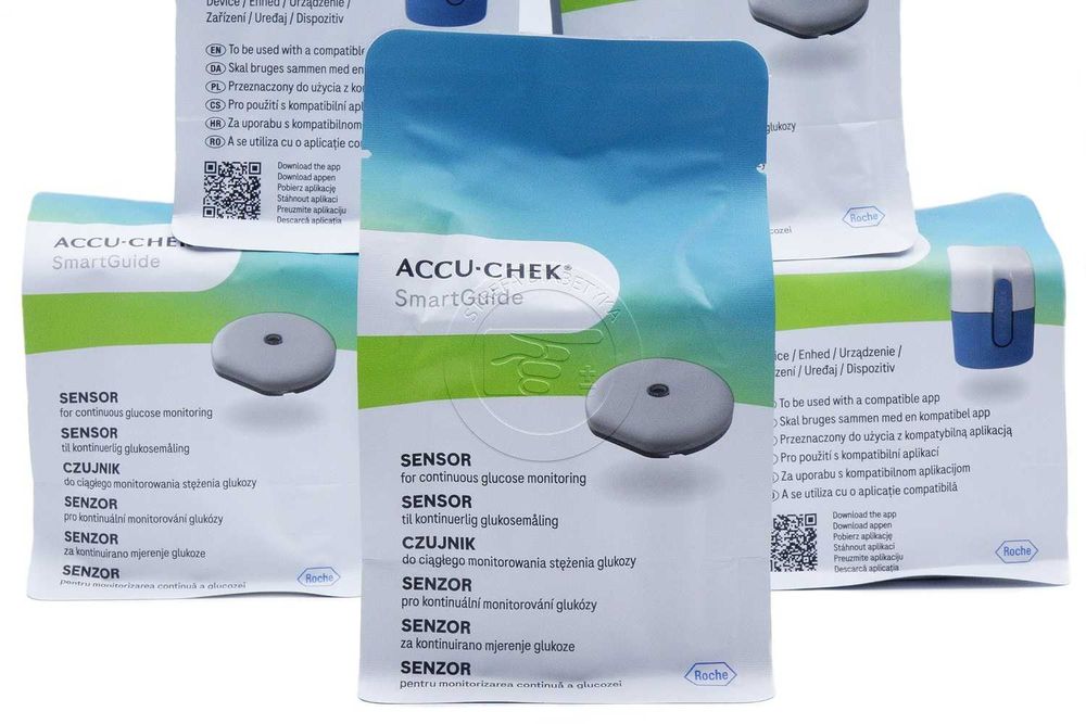 6 x Sensor – ACCU-CHEK SMARTGUIDE + Aplikator + Gazik + GRATIS