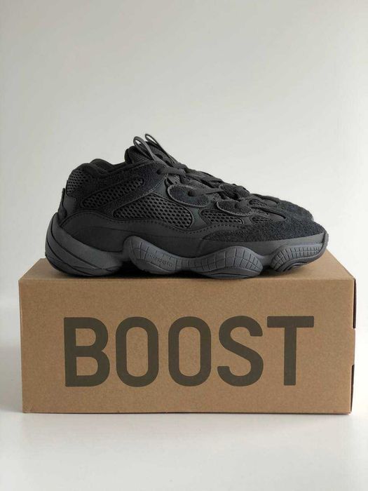 Мужские кроссовки Adidas YEEZY 500 Black. Размеры 40-45
