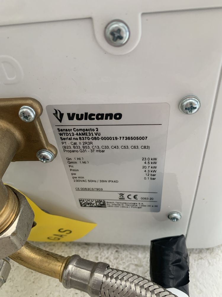 Esquentador Vulcano sensor compacto 2