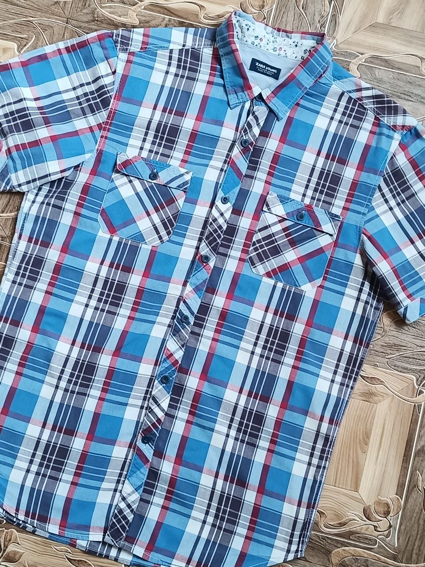 Брендовые мужские рубашки  в клетку Tommy Hilfiger,Zara,George,Next.