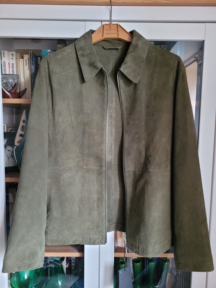 Zamszowa męska kurtka Massimo Dutti