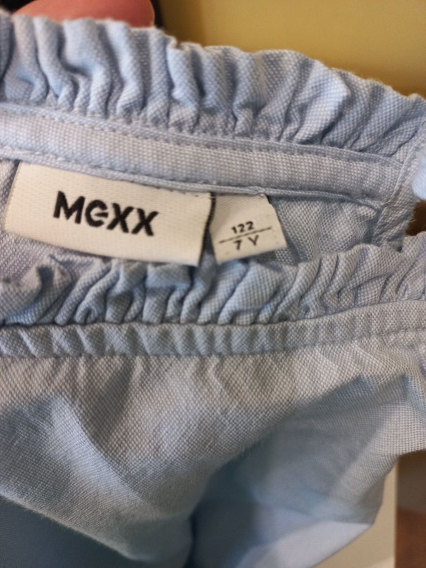 Sukienka błękitna na ramiączkach r.122 mexx