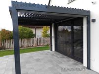 Pergola aluminiowa lamelowa bioklimatyczna altana ogrodowa 4x4 400x400
