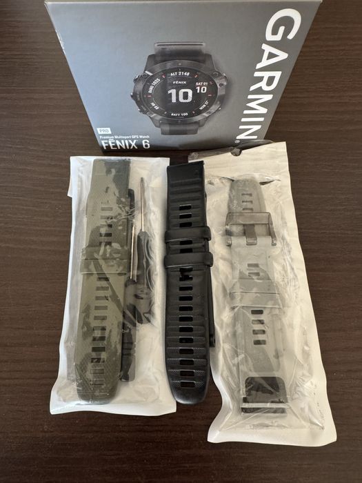 Zegarek Garmin Fenix 6 Pro + paski