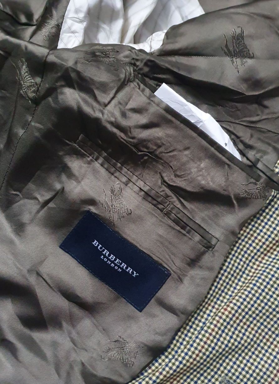 BURBERRY LONDON roz. 24 M stan idealny oryginalny blazer premium wool