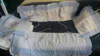 Комплект защита на кроватку с сеткой,одеяльцем и подушкой
