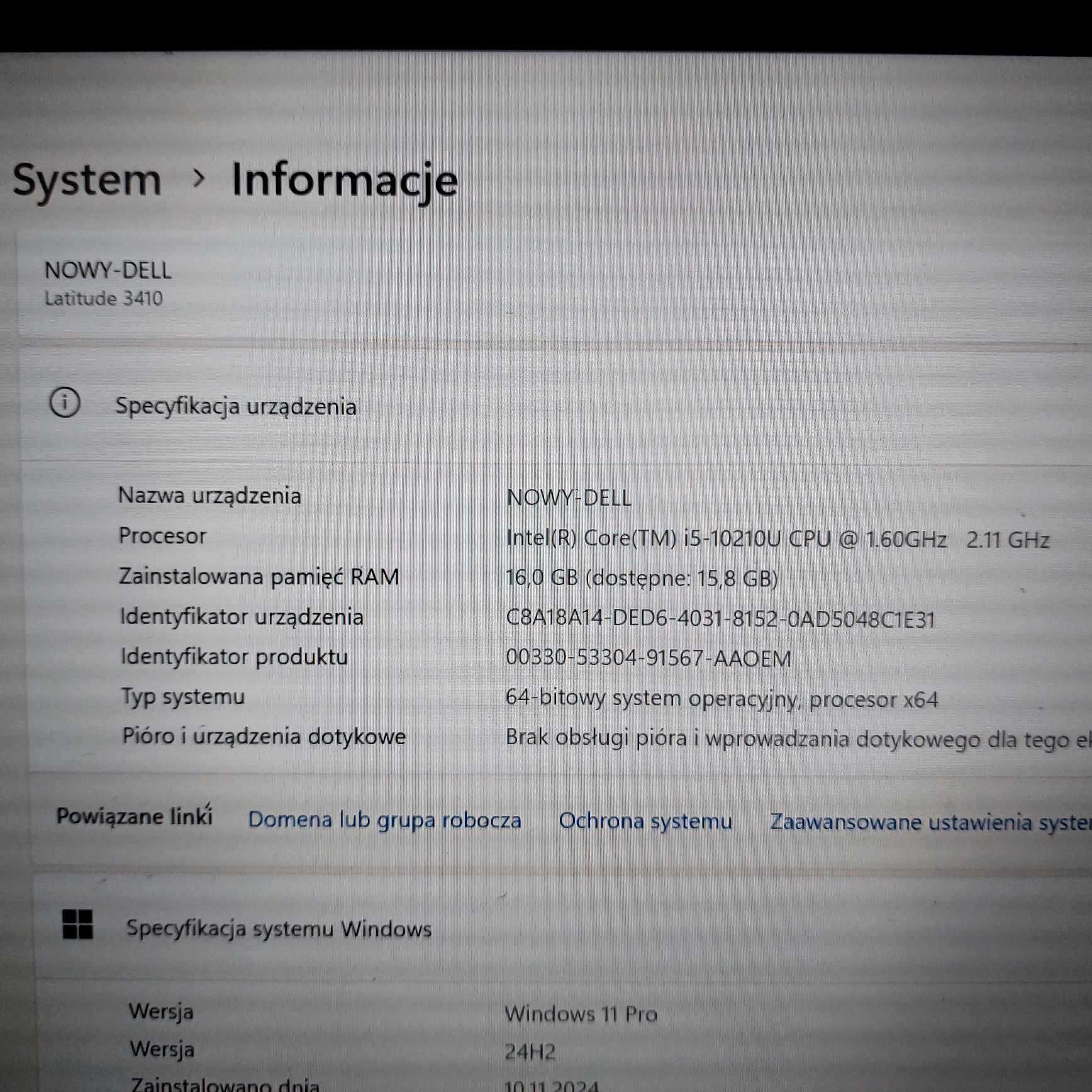 Laptop DELL Latitude 3410