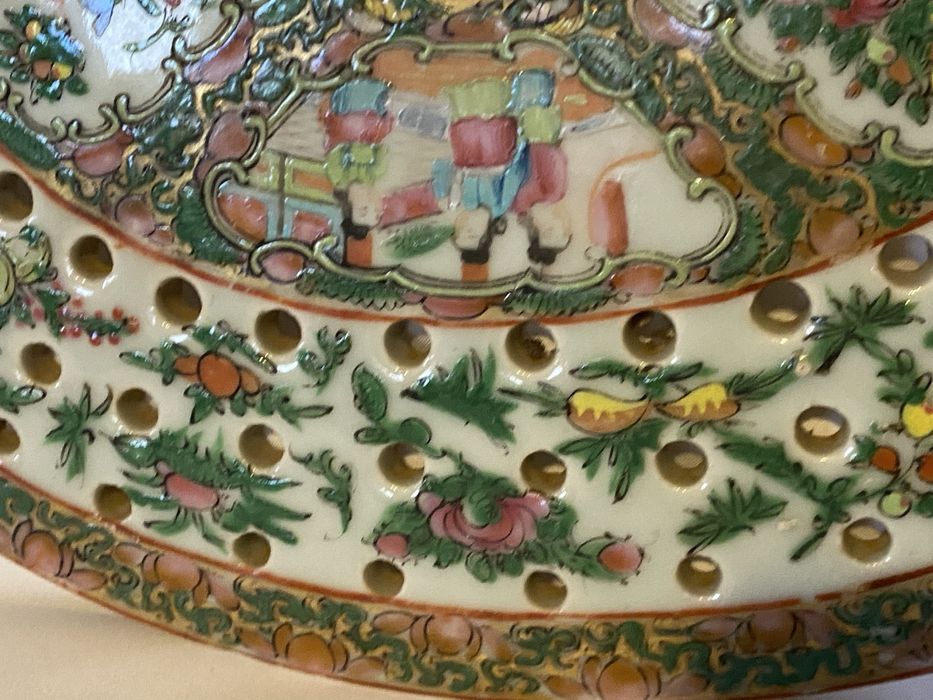 Grelha de travessa peixe em porcelana da china