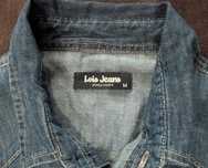 Lois jeans новая мужская джинсовая рубашка