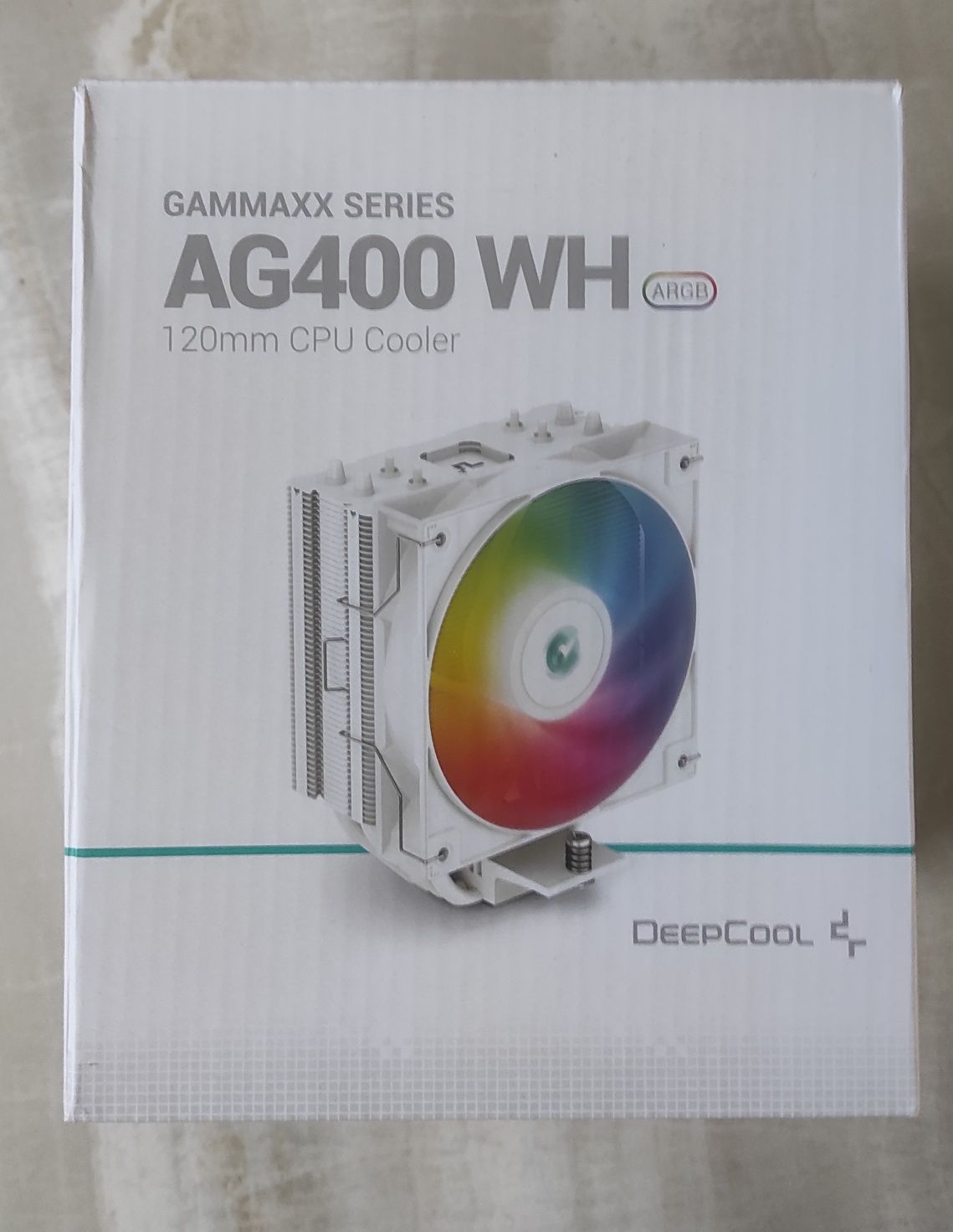 Кулер Куллер для процессора процесора deepcool AG400 ARGB WHITE