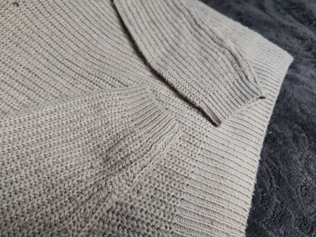 Sweter diverse xs 34 sweterek damski s 36 beżowy jasny oversize
