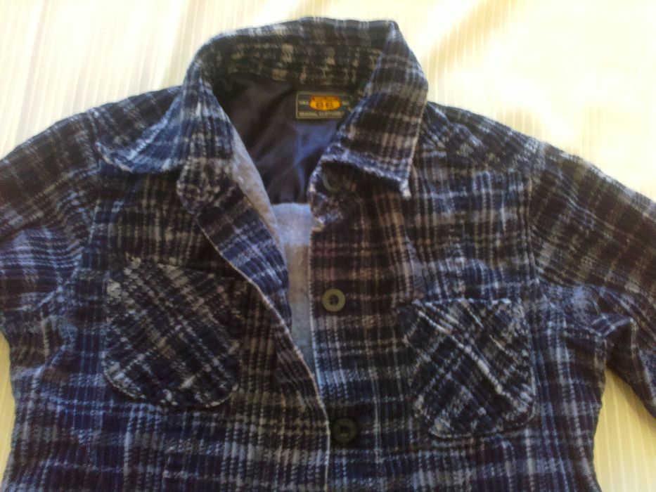 США. Теплая вельветовая рубашка/батник на девочку 4-5 лет